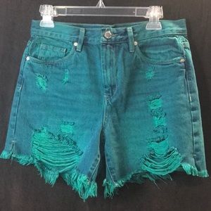 Distressed shorts